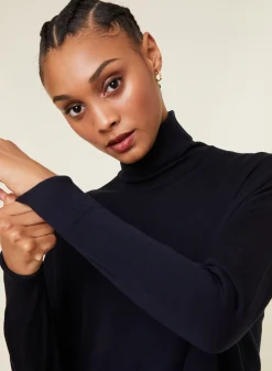 Maison Montagut Pull Col Roule A Fentes En Laine Merinos - Amy><noscript><img width=