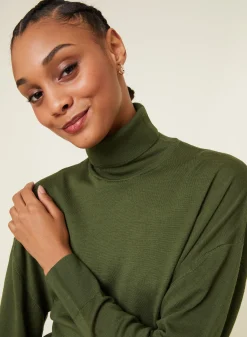 Maison Montagut Pull Col Roule A Fentes En Laine Merinos - Amy><noscript><img width=