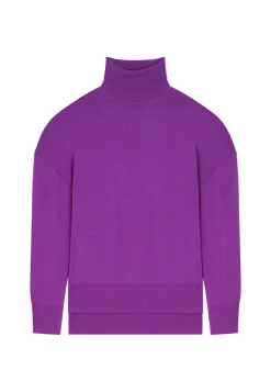 Maison Montagut Pull Col Roule A Fentes En Laine Merinos - Amy><noscript><img width=