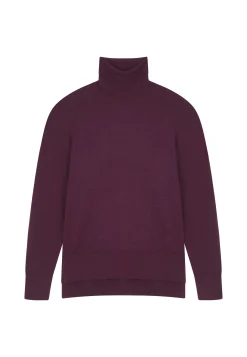 Maison Montagut Pull Col Roule A Fentes En Laine Merinos - Amy><noscript><img width=