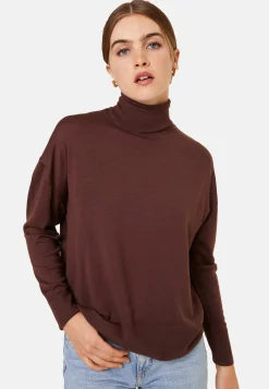 Maison Montagut Pull Col Roule A Fentes En Laine Merinos - Amy><noscript><img width=