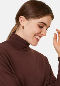 Maison Montagut Pull Col Roule A Fentes En Laine Merinos - Amy><noscript><img width=