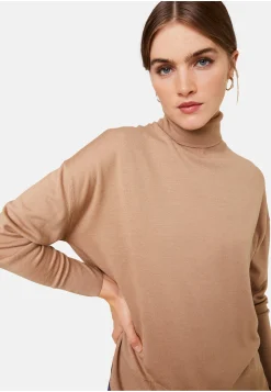 Maison Montagut Pull Col Roule A Fentes En Laine Merinos - Amy><noscript><img width=