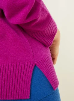 Maison Montagut Pull Col Roule A Fentes En Cachemire 4 Fils - Adena><noscript><img width=