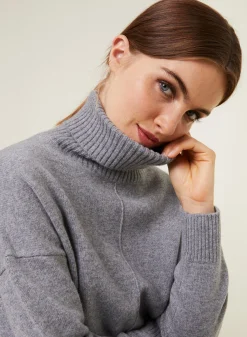 Maison Montagut Pull Col Roule A Fentes En Cachemire 4 Fils - Adena><noscript><img width=