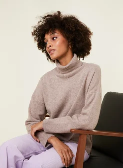 Maison Montagut Pull Col Roule A Fentes En Cachemire 4 Fils - Adena><noscript><img width=