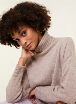 Maison Montagut Pull Col Roule A Fentes En Cachemire 4 Fils - Adena><noscript><img width=