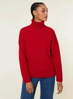 Maison Montagut Pull Col Roule A Fentes En Cachemire 4 Fils - Adena><noscript><img width=