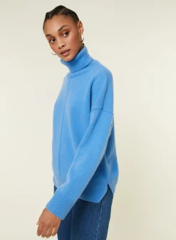 Maison Montagut Pull Col Roule A Fentes En Cachemire 4 Fils - Adena><noscript><img width=