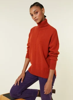 Maison Montagut Pull Col Roule A Fentes En Cachemire 4 Fils - Adena><noscript><img width=