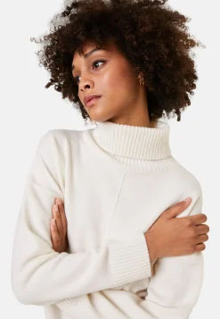 Maison Montagut Pull Col Roule A Fentes En Cachemire 4 Fils - Adena><noscript><img width=