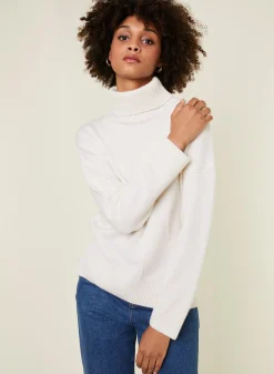 Maison Montagut Pull Col Roule A Fentes En Cachemire 4 Fils - Adena><noscript><img width=