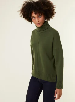 Maison Montagut Pull Col Roule A Fentes En Cachemire 4 Fils - Adena><noscript><img width=