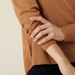 Maison Montagut Pull Col Roule A Fentes En Laine Merinos - Amy><noscript><img width=