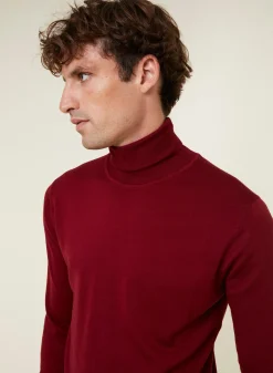 Maison Montagut Pull Col Roule Avec Logo En Laine Merinos - Enzo><noscript><img width=