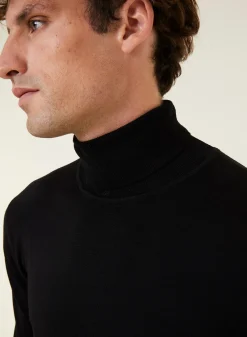 Maison Montagut Pull Col Roule Avec Logo En Laine Merinos - Enzo><noscript><img width=