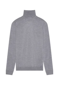 Maison Montagut Pull Col Roule Avec Logo En Laine Merinos - Enzo><noscript><img width=