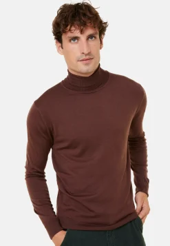 Maison Montagut Pull Col Roule Avec Logo En Laine Merinos - Enzo><noscript><img width=