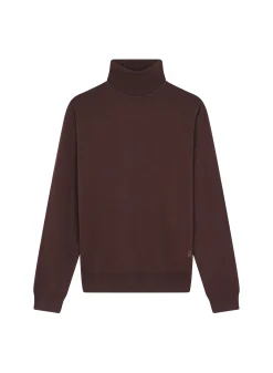 Maison Montagut Pull Col Roule Avec Logo En Laine Merinos - Enzo><noscript><img width=