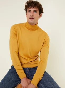 Maison Montagut Pull Col Roule Avec Logo En Laine Merinos - Enzo><noscript><img width=