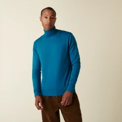 Maison Montagut Pull Col Roule Avec Logo En Laine Merinos - Enzo><noscript><img width=