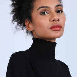 Maison Montagut Pull Col Roule En Laine Et Soie - Bettie><noscript><img width=