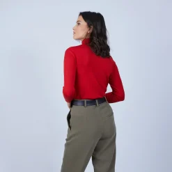 Maison Montagut Pull Col Roule En Laine Et Soie - Bettie><noscript><img width=