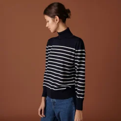 Maison Montagut Pull Col Roule En Laine Merinos Finitions Bord Cotes - Colette>Femme Pulls