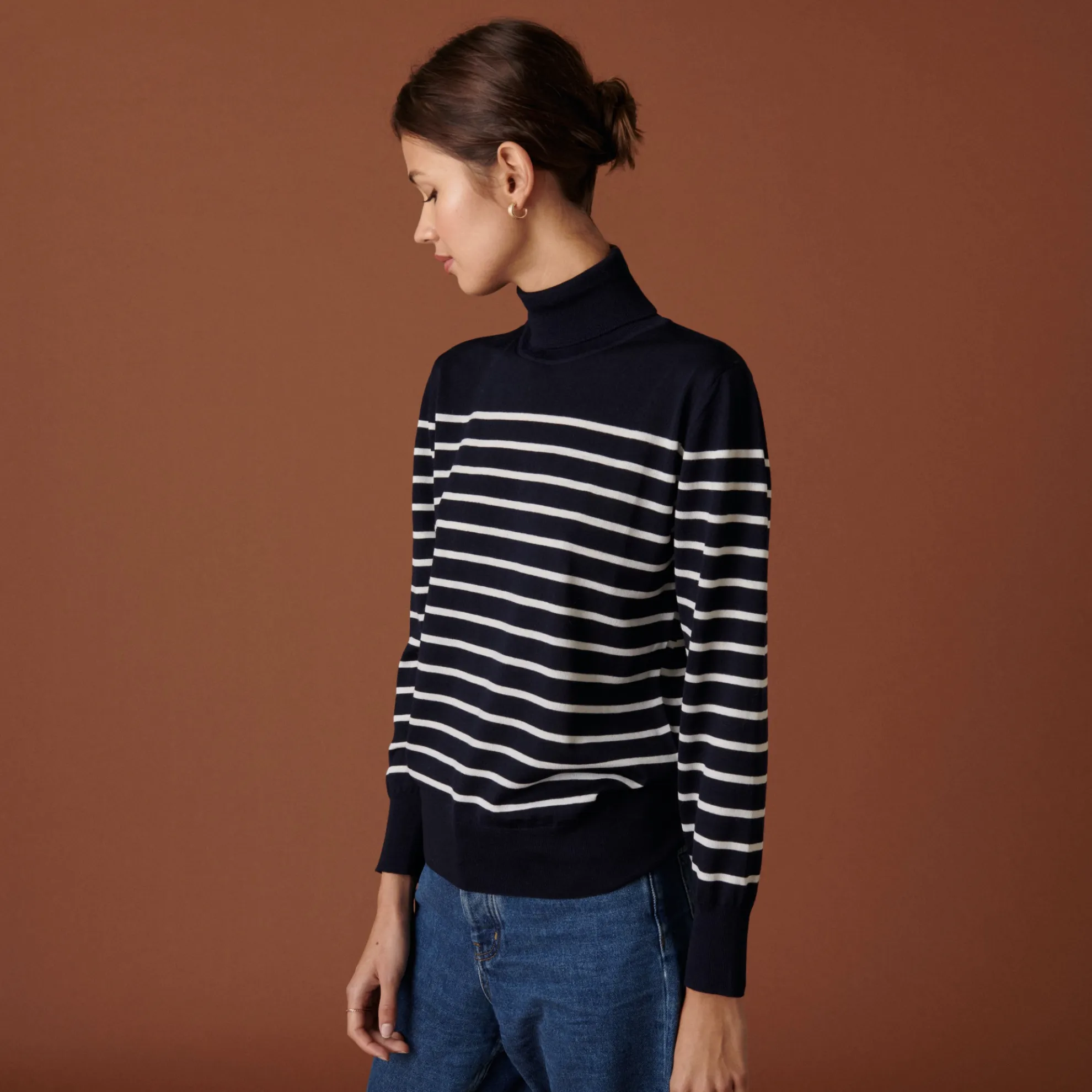 Maison Montagut Pull Col Roule En Laine Merinos Finitions Bord Cotes - Colette>Femme Pulls