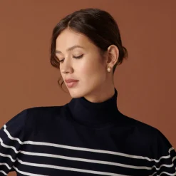 Maison Montagut Pull Col Roule En Laine Merinos Finitions Bord Cotes - Colette><noscript><img width=