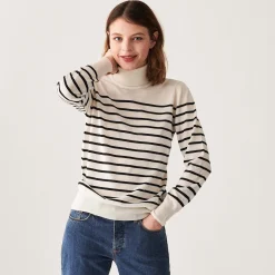 Maison Montagut Pull Col Roule En Laine Merinos Finitions Bord Cotes - Colette><noscript><img width=