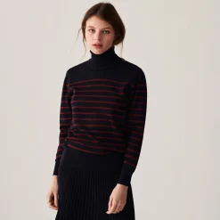 Maison Montagut Pull Col Roule En Laine Merinos Finitions Bord Cotes - Colette><noscript><img width=