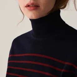 Maison Montagut Pull Col Roule En Laine Merinos Finitions Bord Cotes - Colette><noscript><img width=