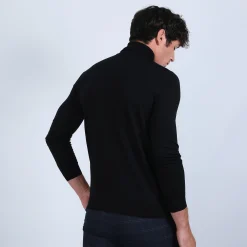 Maison Montagut Pull Col Roule En Laine Merinos - Berry><noscript><img width=