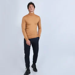 Maison Montagut Pull Col Roule En Laine Merinos - Berry><noscript><img width=