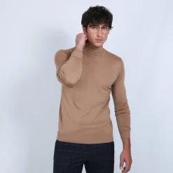 Maison Montagut Pull Col Roule En Laine Merinos - Berry><noscript><img width=