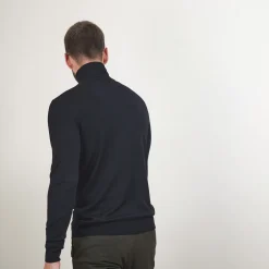 Maison Montagut Pull Col Roule En Laine Merinos - Berry><noscript><img width=