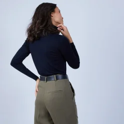 Maison Montagut Pull Col Roule En Laine Merinos - Bea><noscript><img width=