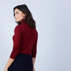 Maison Montagut Pull Col Roule En Laine Merinos - Bea><noscript><img width=