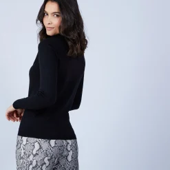 Maison Montagut Pull Col Roule En Laine Merinos - Bea><noscript><img width=