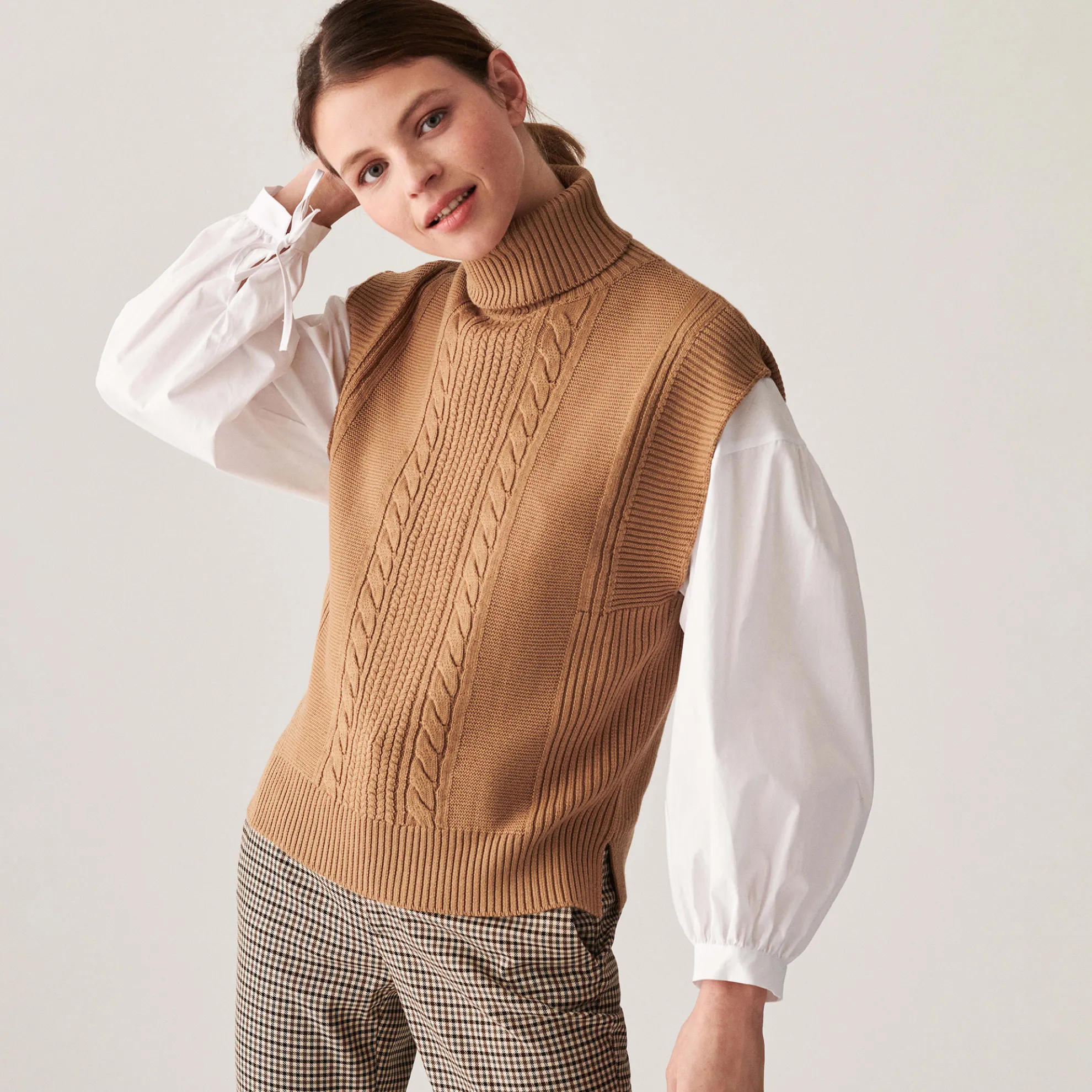 Maison Montagut Pull Col Roule Sans Manches En Laine Merinos - Claudia>Femme Pulls