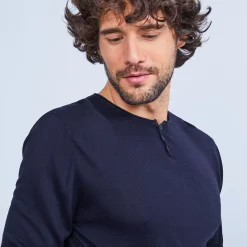 Maison Montagut Pull Col Tunisien En Bambou Cachemire - Honura><noscript><img width=