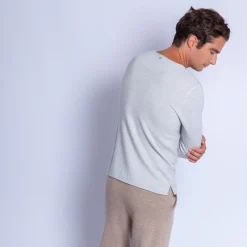 Maison Montagut Pull Col Tunisien En Cachemire - Olivier><noscript><img width=