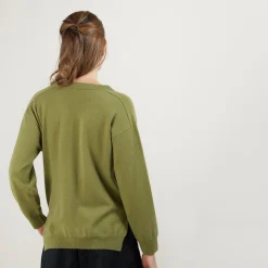 Maison Montagut Pull Col V A Fentes En Cachemire - Barnabe><noscript><img width=