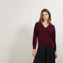 Maison Montagut Pull Col V A Fentes En Cachemire - Barnabe><noscript><img width=