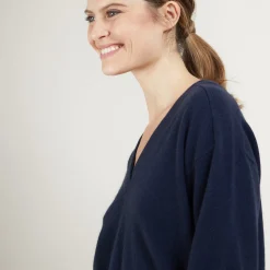 Maison Montagut Pull Col V A Fentes En Cachemire - Barnabe><noscript><img width=