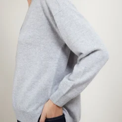 Maison Montagut Pull Col V A Fentes En Cachemire - Barnabe><noscript><img width=