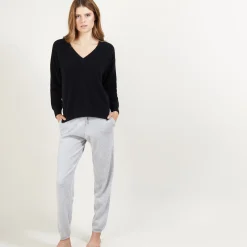 Maison Montagut Pull Col V A Fentes En Cachemire - Barnabe><noscript><img width=