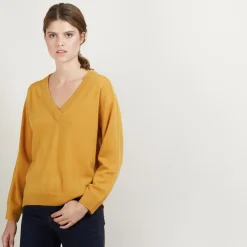 Maison Montagut Pull Col V A Fentes En Cachemire - Barnabe><noscript><img width=