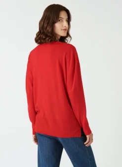 Maison Montagut Pull Col V A Fentes En Laine Merinos - Aurora>Femme Pulls